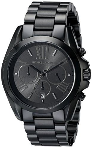 michael kors damen uhren mk5550|Michael Kors Women's Chronograph Bradshaw Black Ion Plated .